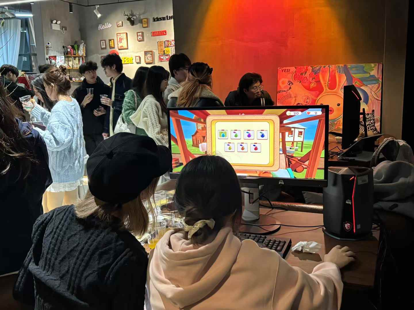 Kitchen Memory Explorer displayed during a lab showcase